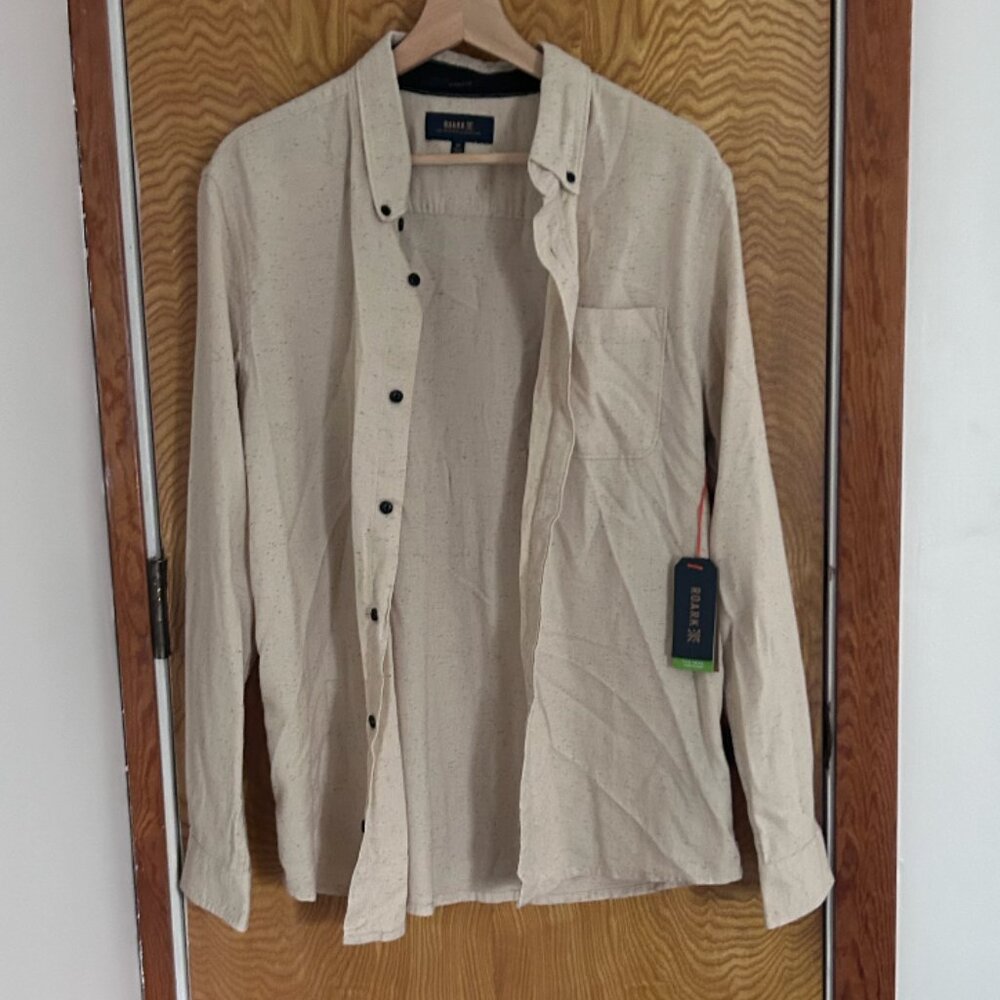 Roark Cream Dress Shirt for Men